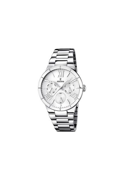 Reloj Para Mujer Festina Boyfriend F16716/1 Plateado