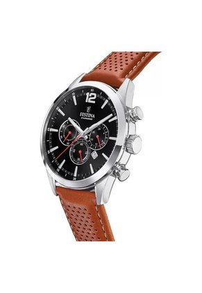 Reloj Para Hombre Festina Timeless Chrono F20542/6 Marrón