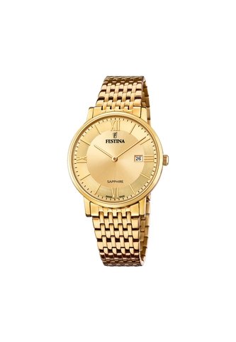Reloj Para Hombre Festina Swiss Made F20020/2 Dorado Festina