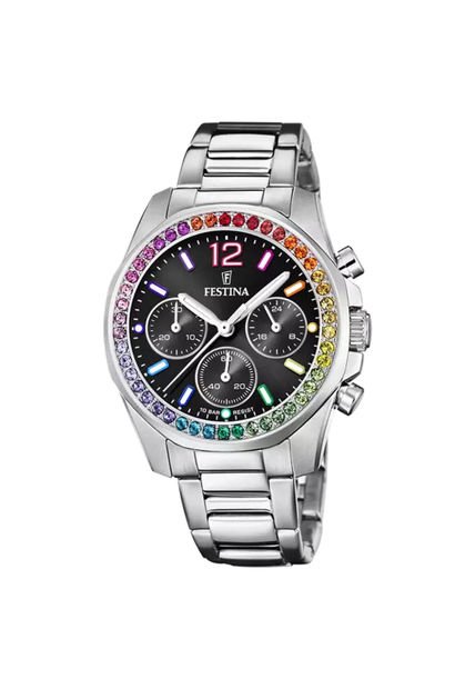 Reloj Para Mujer Festina Rainbow F20606/3 Plateado