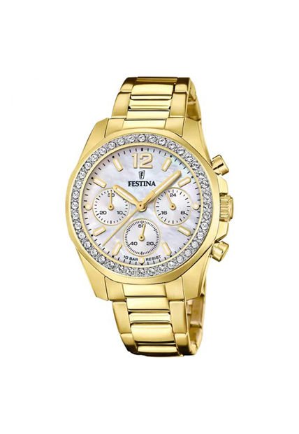 Reloj Para Mujer Festina Rainbow F20609/1 Dorado