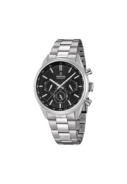 Reloj Para Hombre Festina Timeless Chrono F16820/4 Plateado
