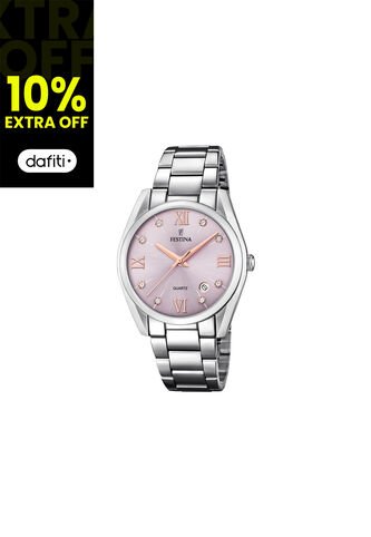 Reloj Para Mujer Festina Boyfriend F16790/D Plateado Festina