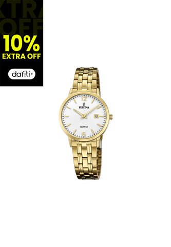 Reloj Para Mujer Festina Classic Metal F20514/2 Dorado Festina