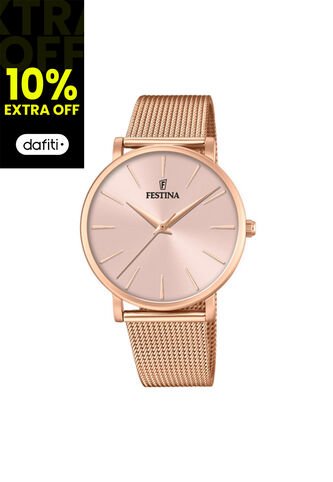 Reloj Para Mujer Festina Boyfriend F20477/1 Oro Rosa Festina