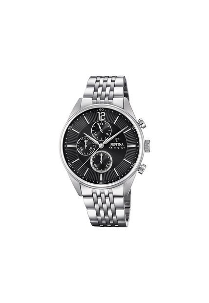 Reloj Para Hombre Festina Timeless Chrono F20285/4 Plateado
