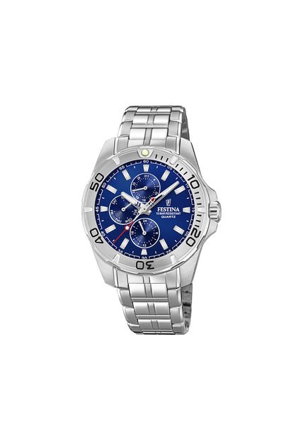 Reloj Para Hombre Festina Multifunction F20445/2 Plateado