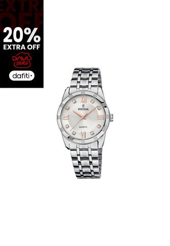 Reloj Para Mujer Festina Mademoiselle F16940/B Plateado Festina