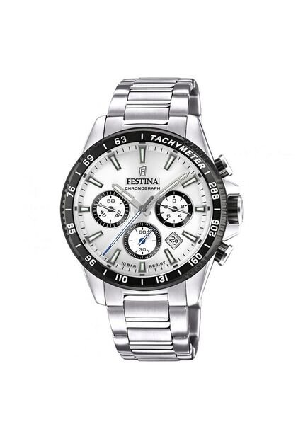 Reloj Para Hombre Festina Timeless Chrono F20560/1 Plateado