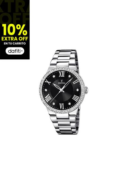 Reloj Para Mujer Festina Boyfriend F16719/2 Plateado