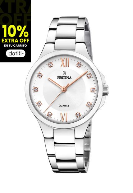 Reloj Festina Modelo F20582/1 Plateado Mujer