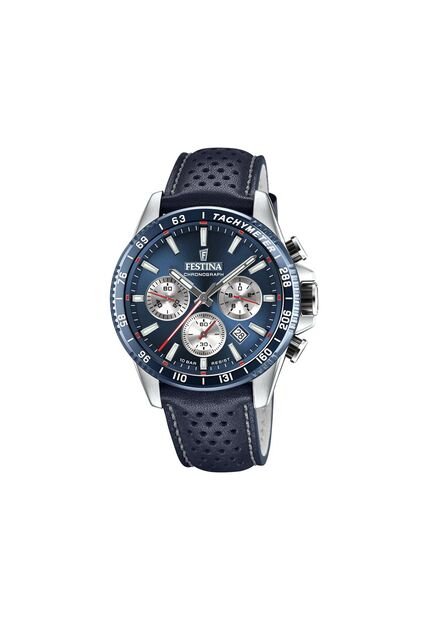 Reloj Para Hombre Festina Timeless Chrono F20561/2 Azul