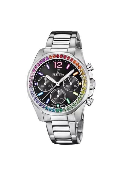 Reloj Para Mujer Festina Rainbow F20606/3 Plateado
