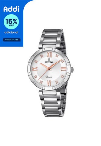 Reloj Para Mujer Festina Mademoiselle F16936/B Plateado Festina