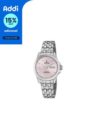 Reloj Para Mujer Festina Classic Metal F20455/2 Plateado Festina