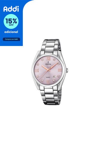 Reloj Para Mujer Festina Boyfriend F16790/D Plateado Festina