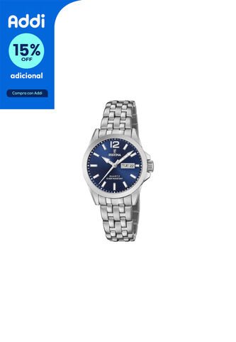 Reloj Para Mujer Festina Classic Metal F20455/3 Plateado Festina