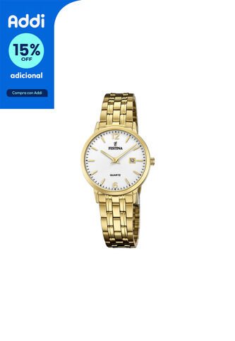 Reloj Para Mujer Festina Classic Metal F20514/2 Dorado Festina