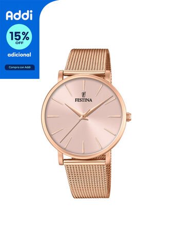 Reloj Para Mujer Festina Boyfriend F20477/1 Oro Rosa Festina