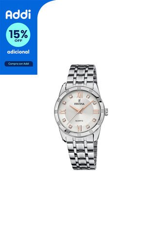 Reloj Para Mujer Festina Mademoiselle F16940/B Plateado Festina