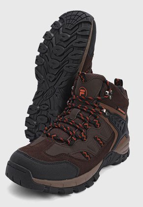 Bota Outdoor Cafe-Negro-Naranja Fila Eysan