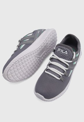 Tenis Lifestyle Gris-Blanco-Verde Fila Aysel