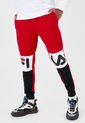 Pantalón Sudadera Rojo-Blanco-Negro Fila de Fila
