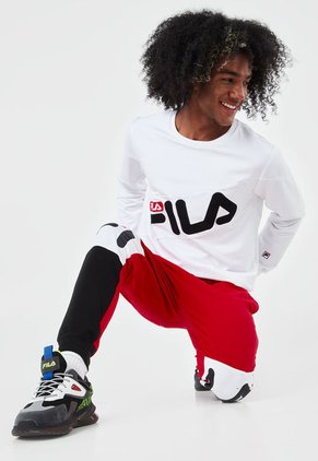 Pantalón Sudadera Rojo-Blanco-Negro Fila