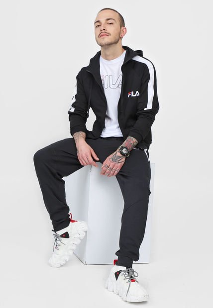 Sudadera Negro-Blanco-Rojo Fila - Compra Ahora | Dafiti Colombia