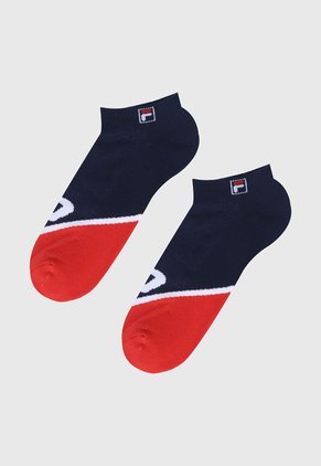 Medias X2 Blanco-Rojo-Azul Fila