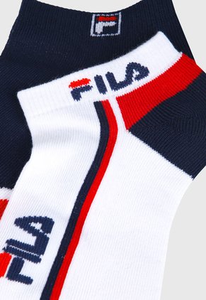 Medias X2 Blanco-Rojo-Azul Fila