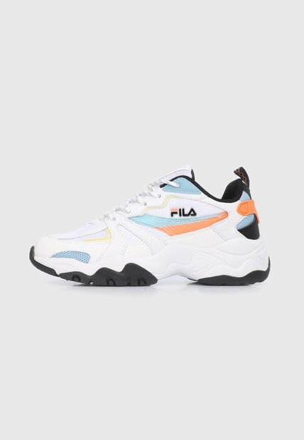 Tenis Lifestyle Blanco-Celeste-Naranaja Fila Camper