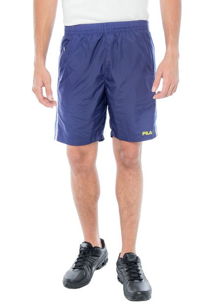 Pantaloneta Fila Fitness Short With Inner Brief Azul Oscuro