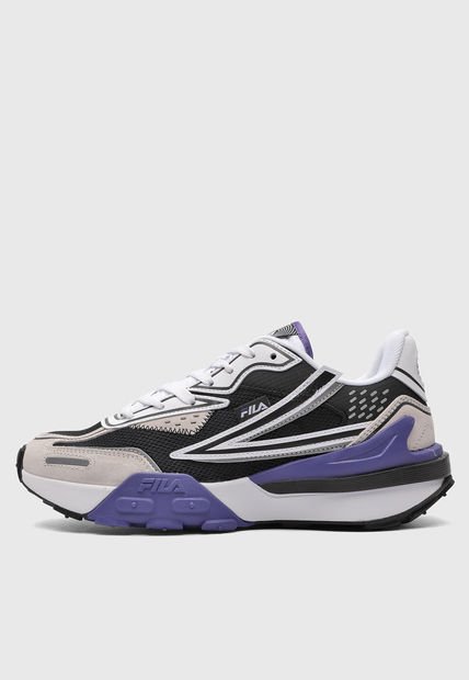 Tenis Lifestyle Negro-Blanco-Azul Royal Fila Rapidride