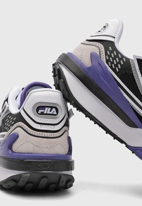 Tenis Lifestyle Negro-Blanco-Azul Royal Fila Rapidride