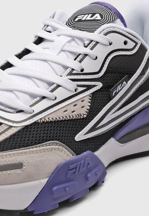 Tenis Lifestyle Negro-Blanco-Azul Royal Fila Rapidride