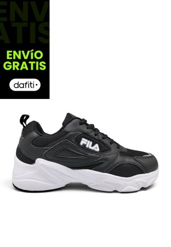 Tenis Fila Honfleur De Hombre-Negro/Blanco Fila