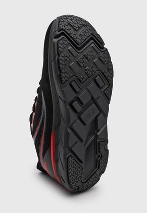 Tenis Running Negro-Rojo-Gris Fila Stermat