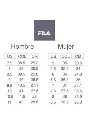 TENIS FILA MUJER 200070BLK Talla 5.5