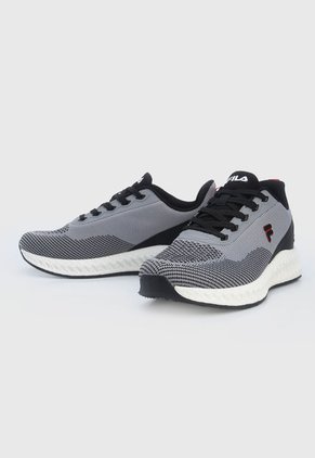 Tenis Lifestyle Gris-Negro-Rojo Fila Torvic 2.0