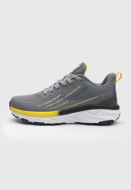 Tenis Running Gris-Amarillo-Negro Fila Dandier
