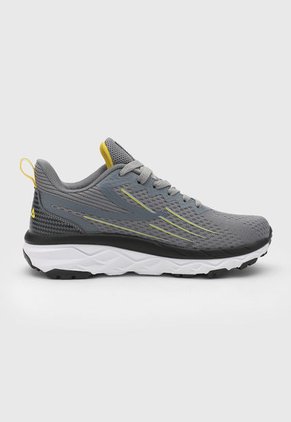 Tenis Running Gris-Amarillo-Negro Fila Dandier