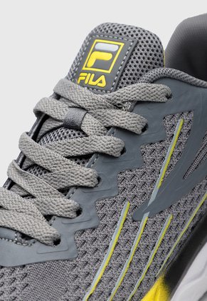 Tenis Running Gris-Amarillo-Negro Fila Dandier