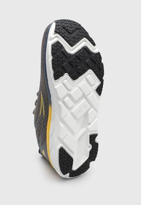 Tenis Running Gris-Amarillo-Azul Navy Fila Stermat