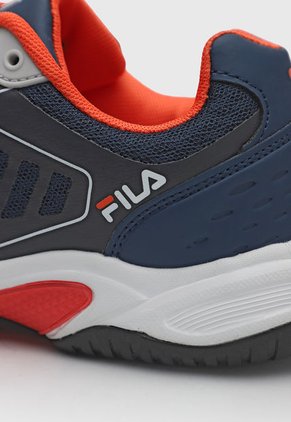 Tenis para Tennis Azul-Naranja-Blanco Fila Court Risk