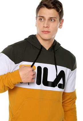 Hoodie Verde-Amarillo-Blanco Fila