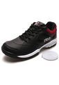 Tenis Negro-Blanco-Rojo Fila Kingston de Fila