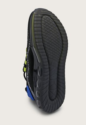 Tenis Lifestyle Negro-Amarillo Neón-Azul Fila Furbo