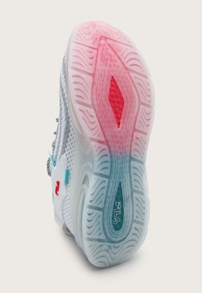 Tenis Lifestyle Blanco-Gris-Rojo-Azul Fila Dualitty