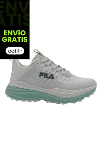 Tenis Fila Ws Lucnen Trail Mujer-Gris/Blanco Fila